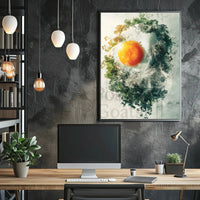 Egg and Nature Dreamscape Surrealism Artistic Poster PosterGoat