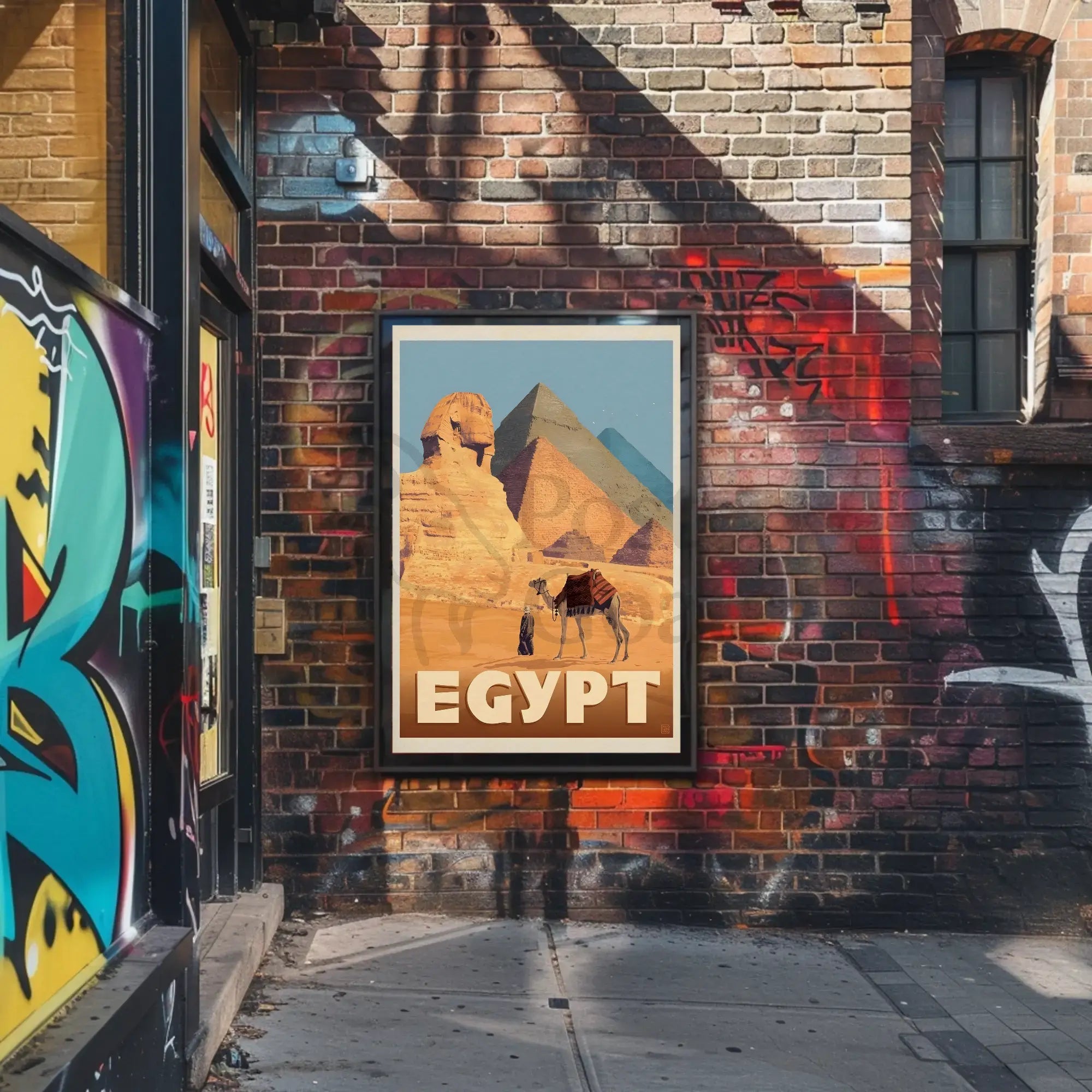 Egyptian Adventure Vintage Travel Poster PosterGoat