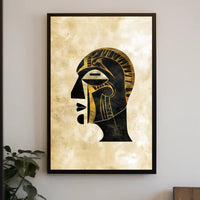 Egyptian Pharaoh Geometric Art Poster - Abstract or Artistic Poster PosterGoat