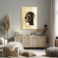 Egyptian Pharaoh Geometric Art Poster - Abstract or Artistic Poster PosterGoat