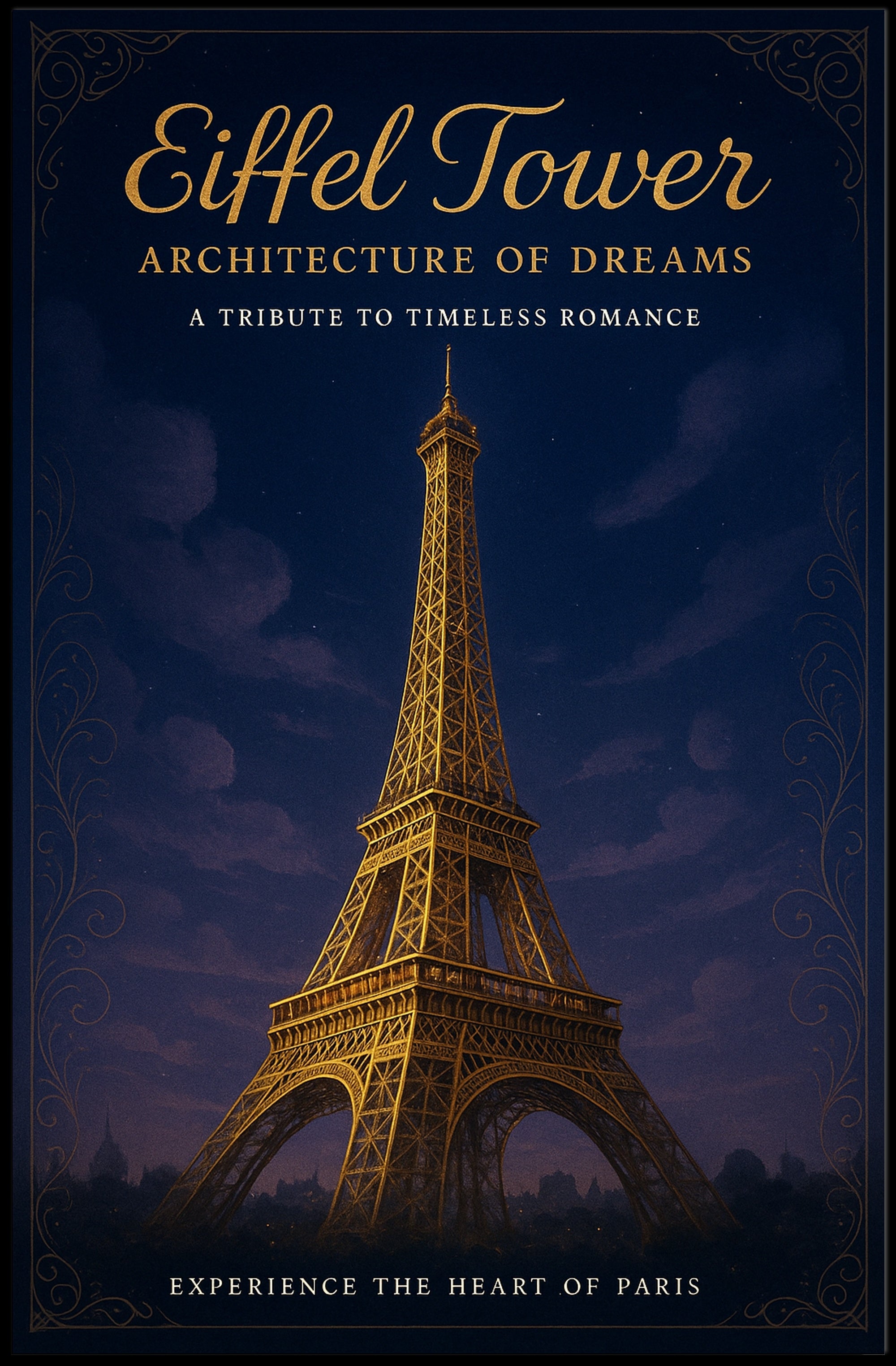 Eiffel Tower Architecture of Dreams Poster PosterGoat