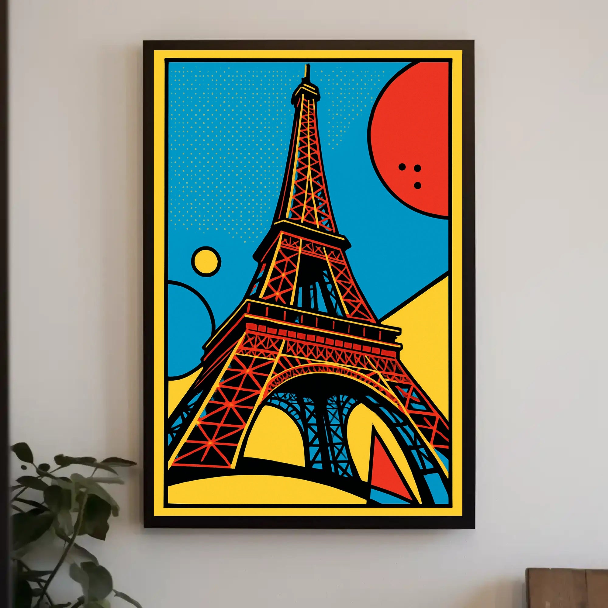 Eiffel Tower Pop Art Poster PosterGoat