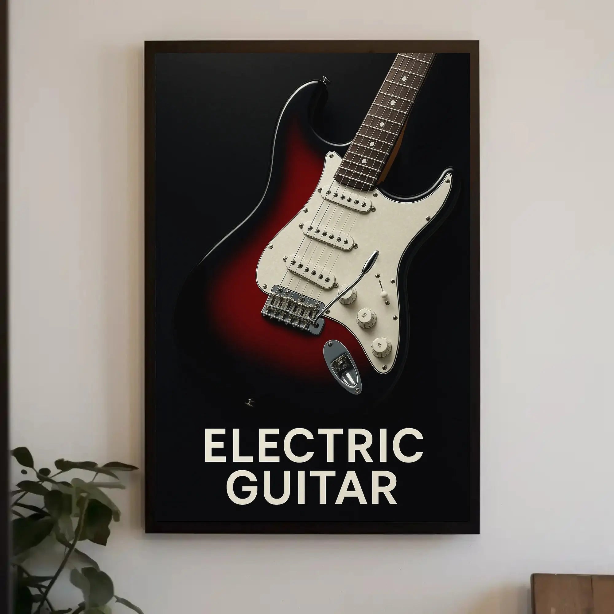 Electric Guitar Iconic Rock Music Poster PosterGoat