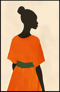 Elegant Minimalist Silhouette Art Poster - Artistic Poster PosterGoat