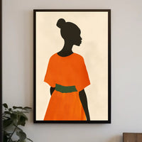 Elegant Minimalist Silhouette Art Poster - Artistic Poster PosterGoat
