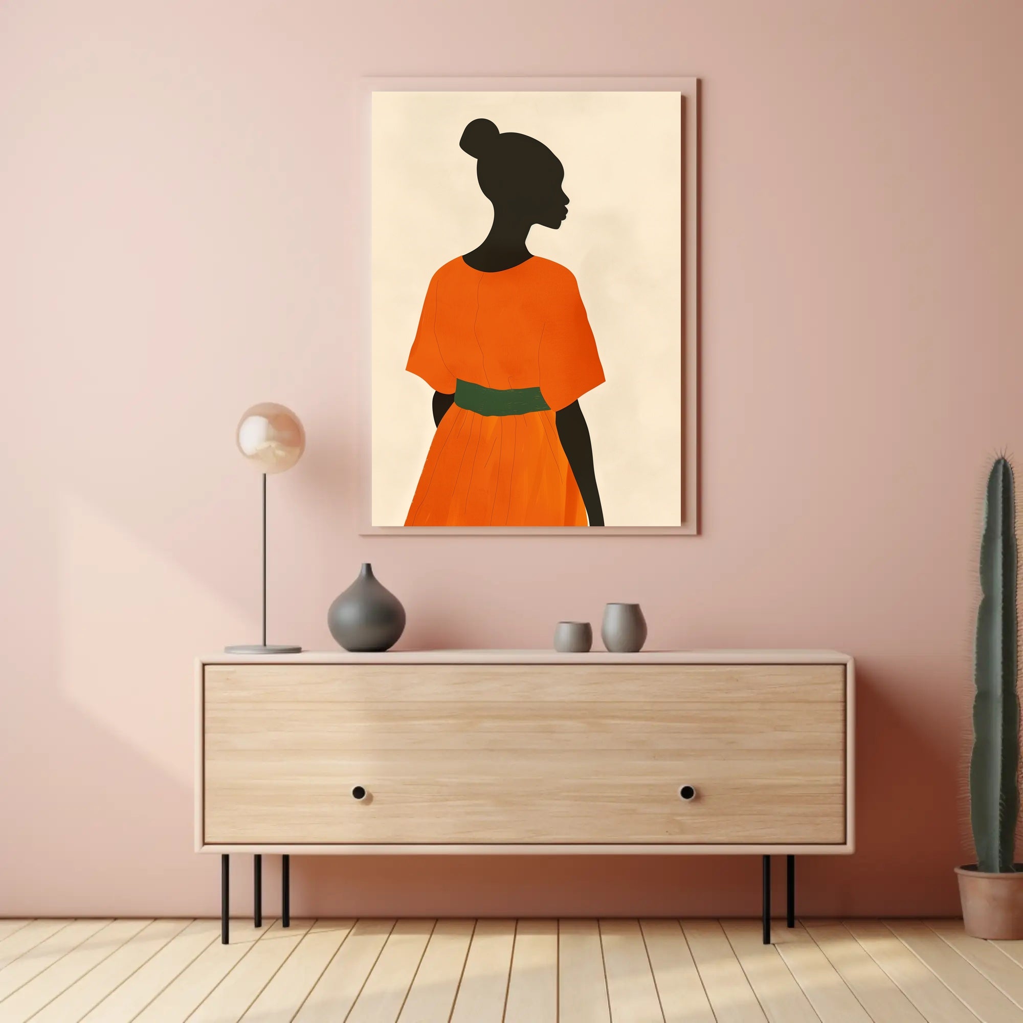 Elegant Minimalist Silhouette Art Poster - Artistic Poster PosterGoat
