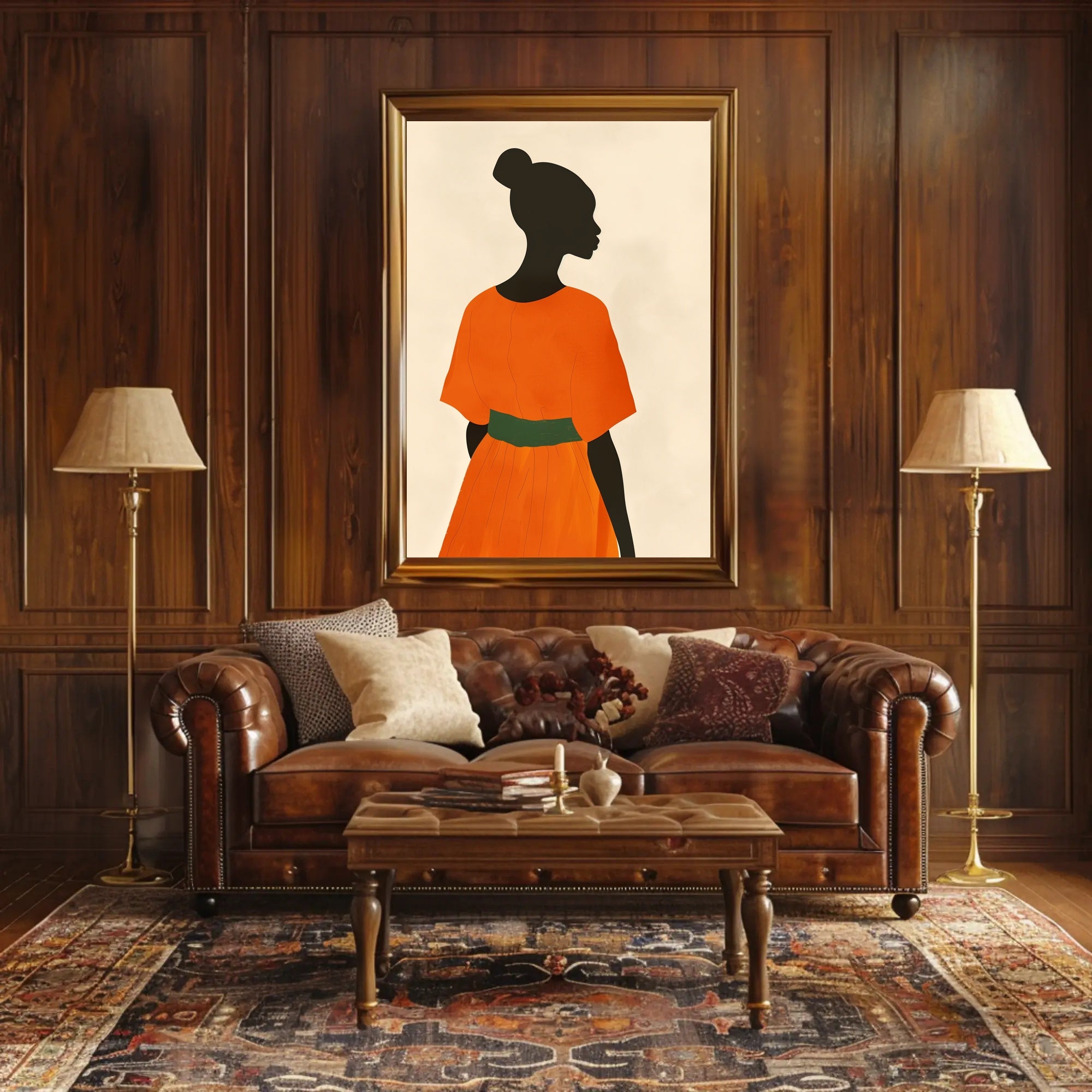 Elegant Minimalist Silhouette Art Poster - Artistic Poster PosterGoat