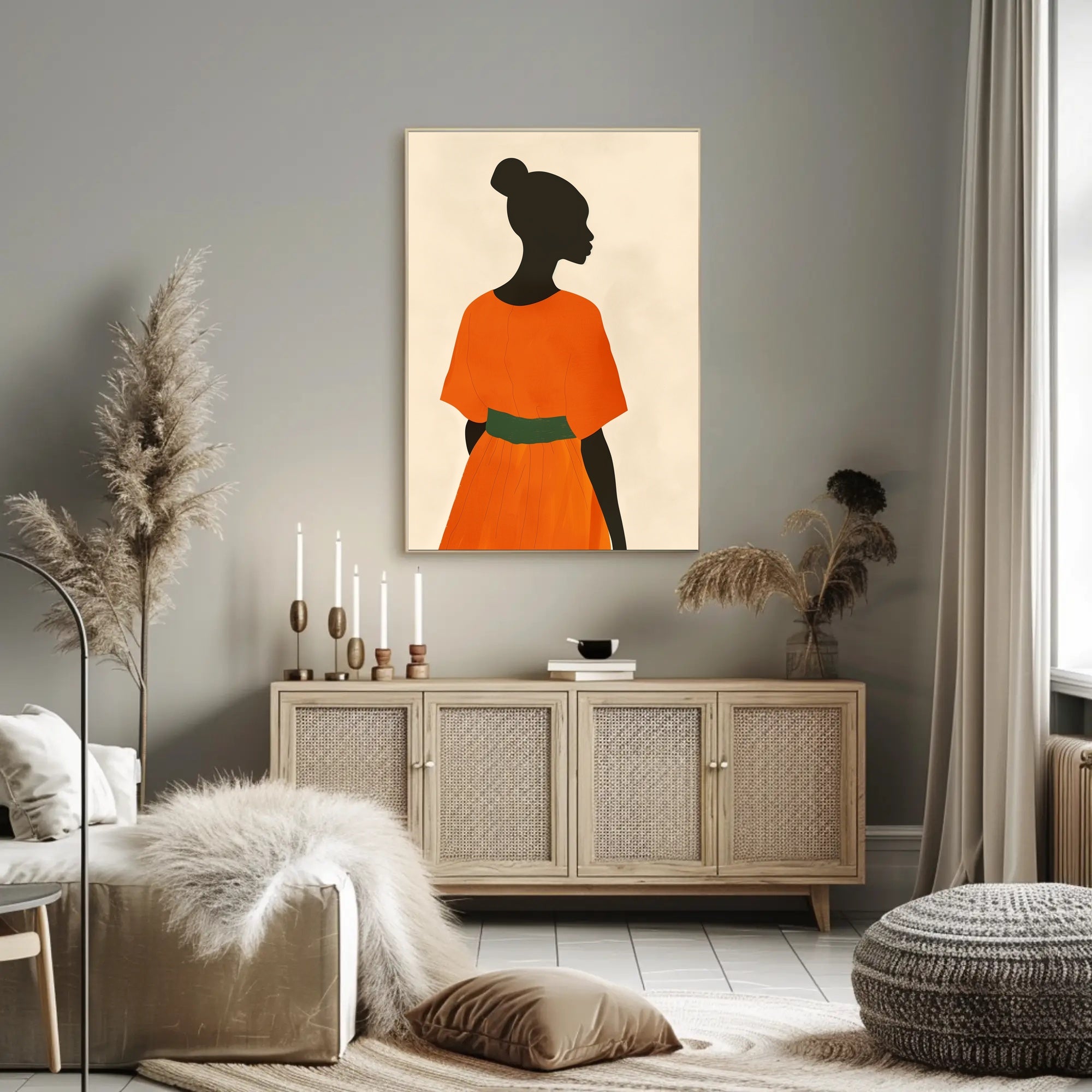 Elegant Minimalist Silhouette Art Poster - Artistic Poster PosterGoat