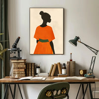 Elegant Minimalist Silhouette Art Poster - Artistic Poster PosterGoat