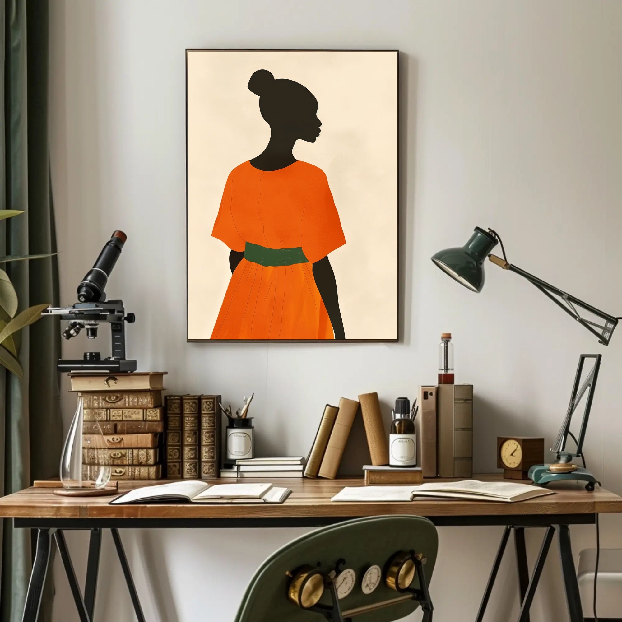 Elegant Minimalist Silhouette Art Poster - Artistic Poster PosterGoat