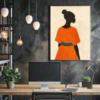 Elegant Minimalist Silhouette Art Poster - Artistic Poster PosterGoat