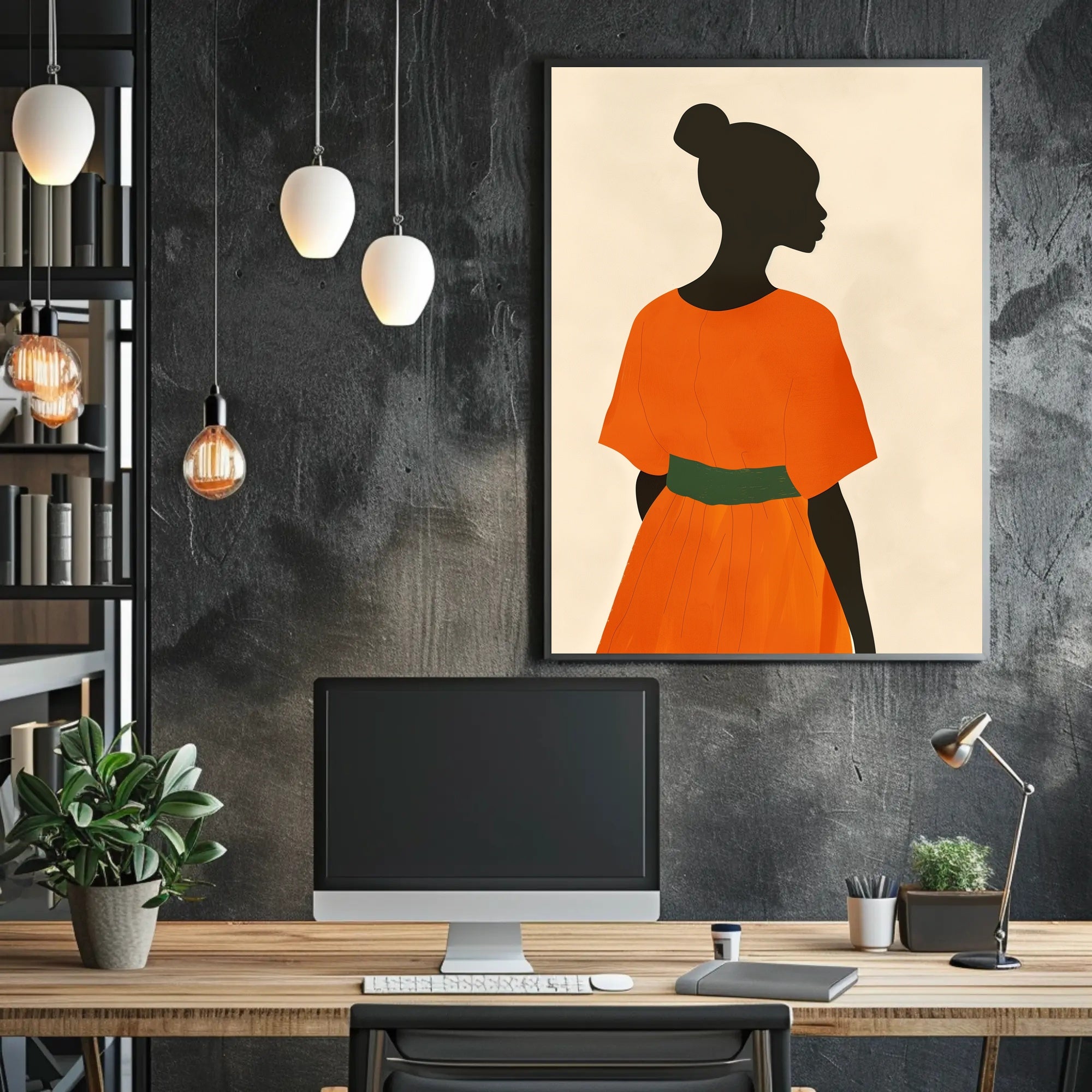 Elegant Minimalist Silhouette Art Poster - Artistic Poster PosterGoat