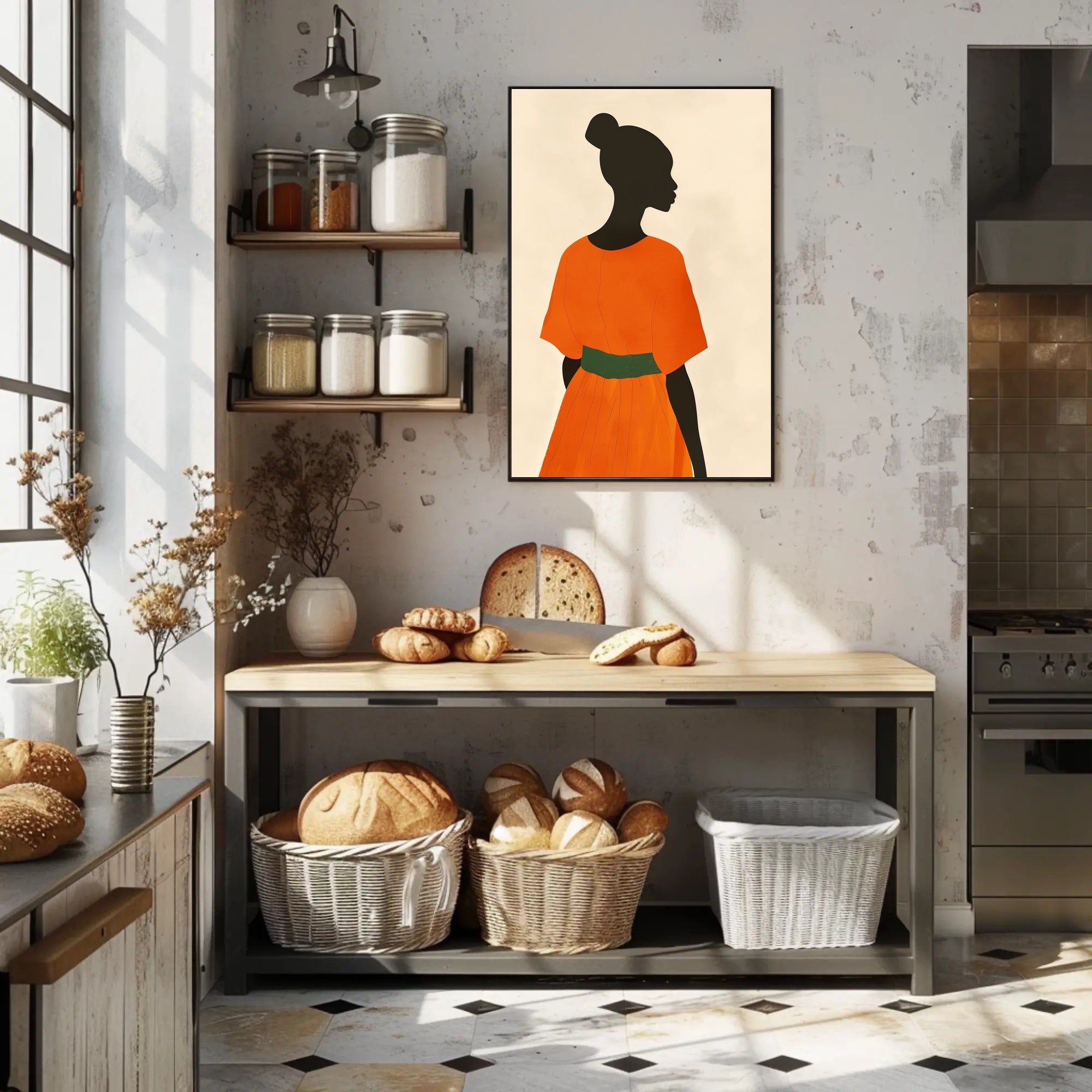 Elegant Minimalist Silhouette Art Poster - Artistic Poster PosterGoat