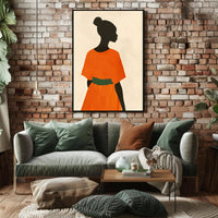 Elegant Minimalist Silhouette Art Poster - Artistic Poster PosterGoat