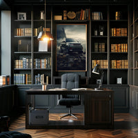 Elegant SUV in Majestic Mountains - Travel Poster PosterGoat