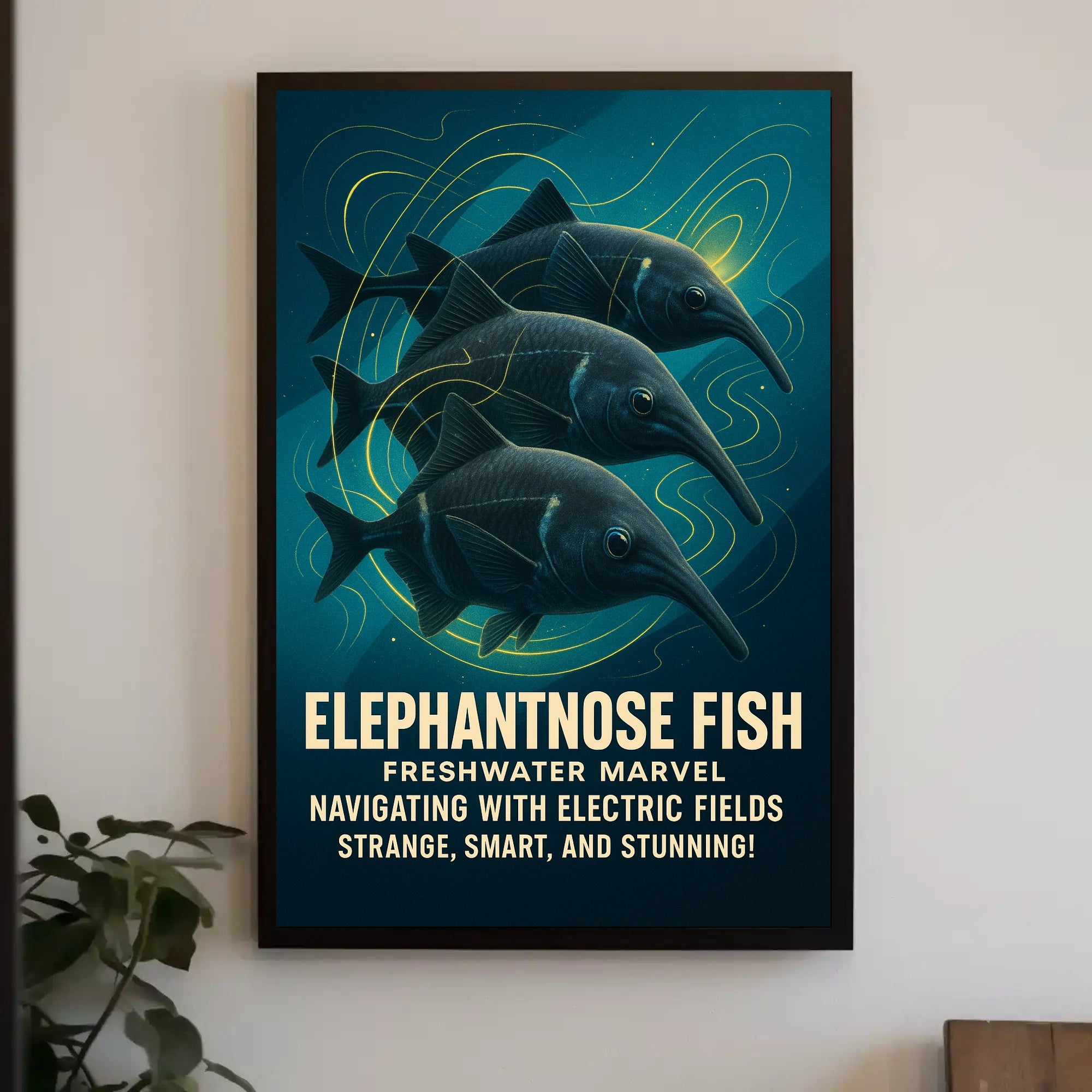 Elephantnose Fish Freshwater Marvel Poster PosterGoat