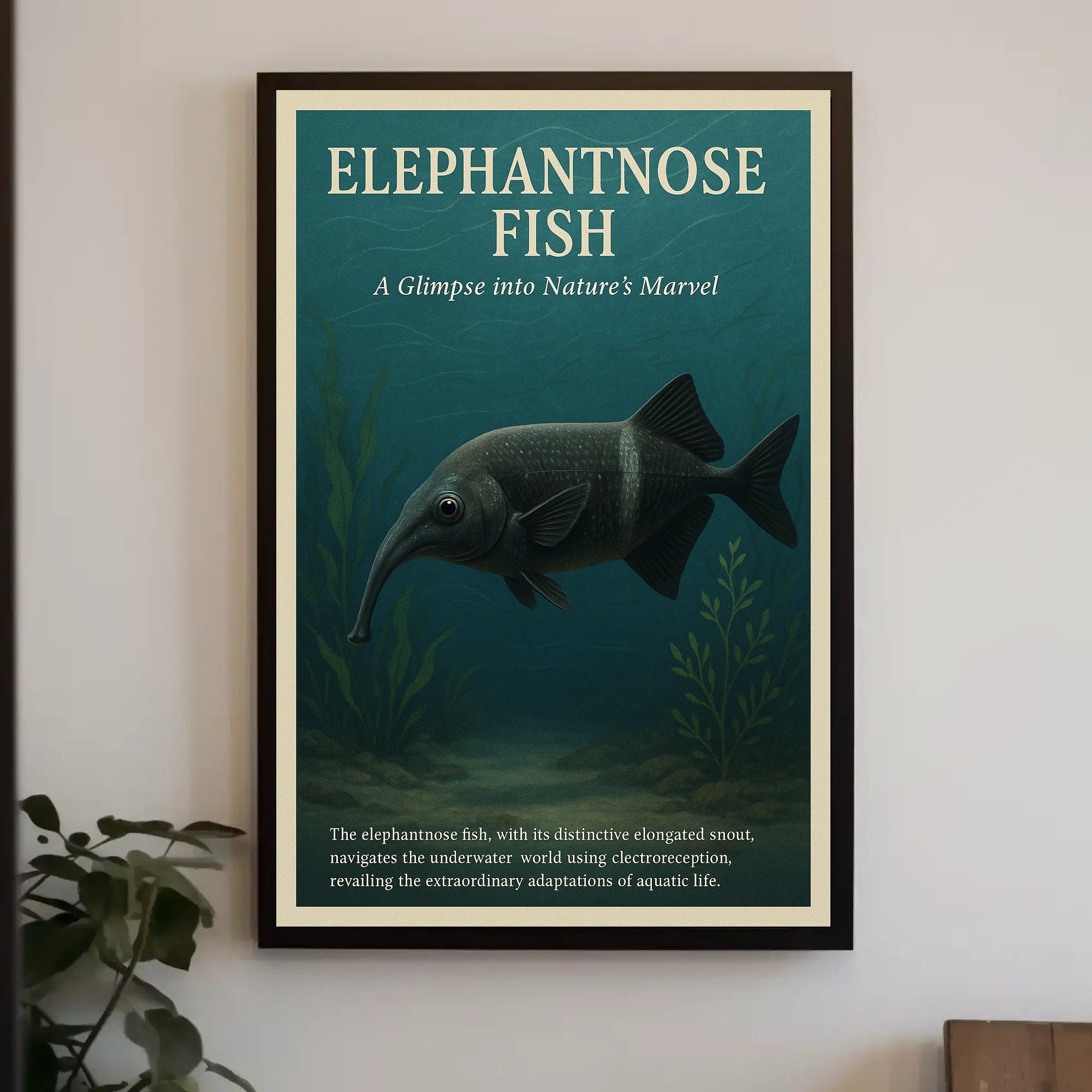 Elephantnose Fish Nature's Marvel Poster PosterGoat