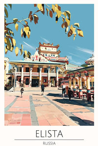 Elista Architectural Essence Travel Poster PosterGoat