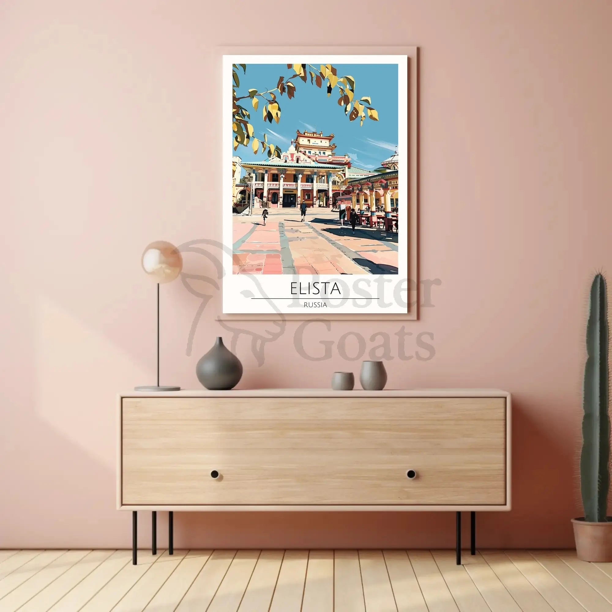 Elista Architectural Essence Travel Poster PosterGoat