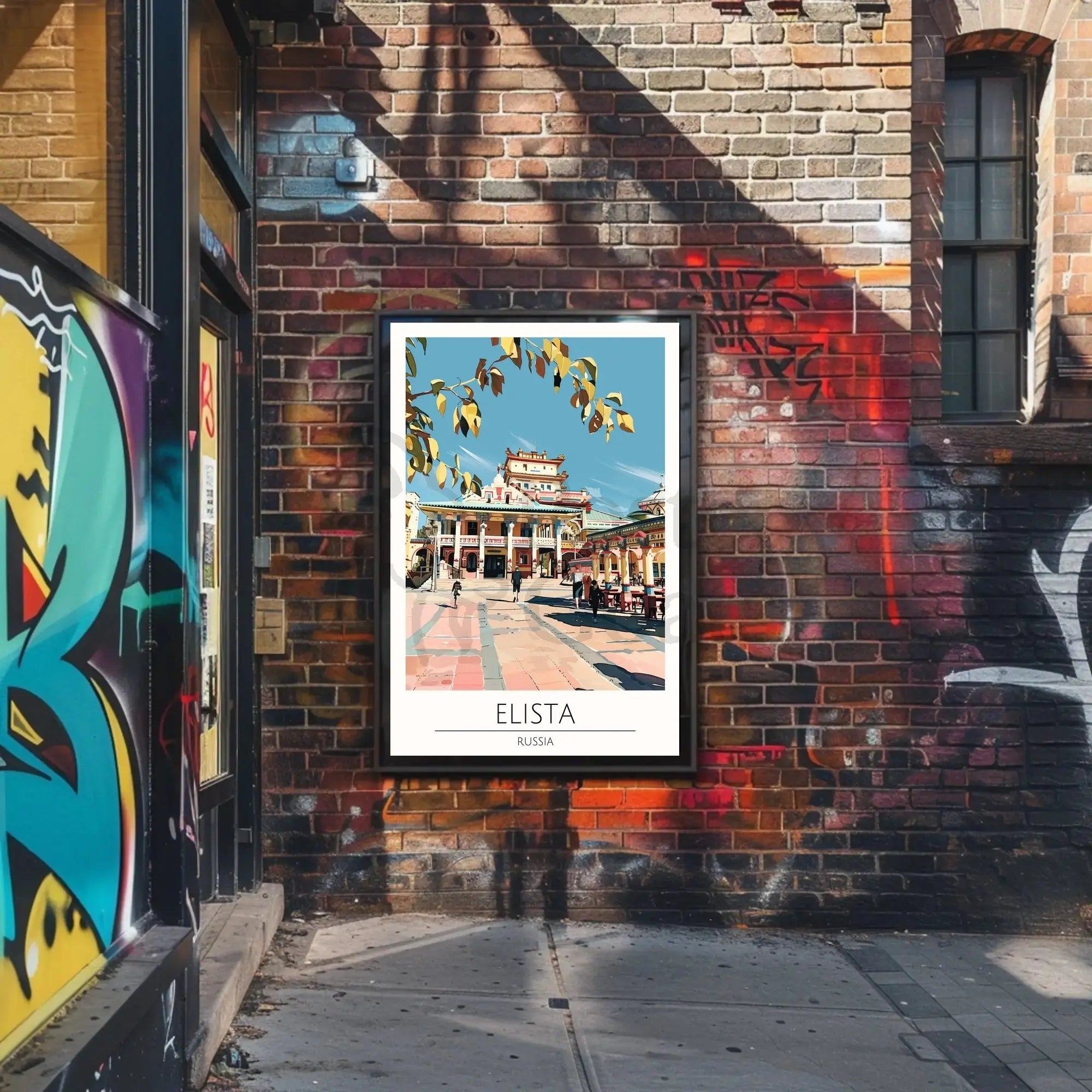 Elista Architectural Essence Travel Poster PosterGoat