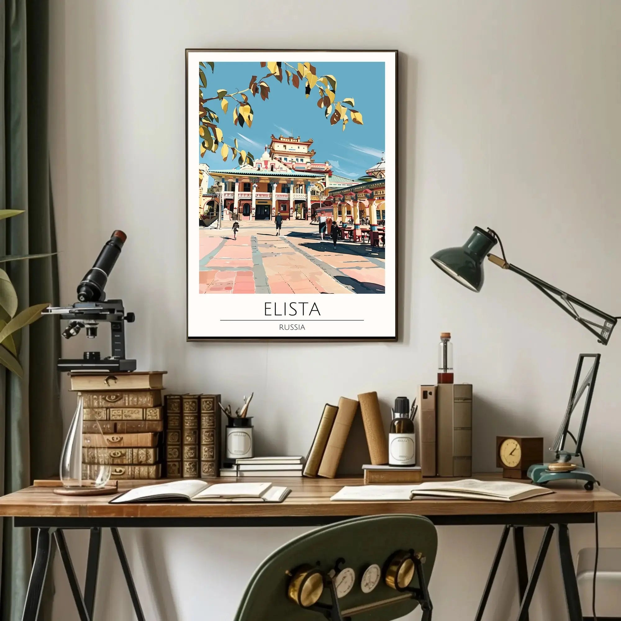 Elista Architectural Essence Travel Poster PosterGoat