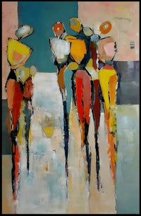 Elongated Humanoid Figures Abstract or Artistic Poster PosterGoat