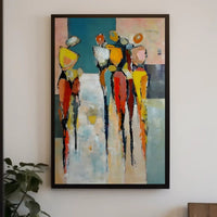 Elongated Humanoid Figures Abstract or Artistic Poster PosterGoat