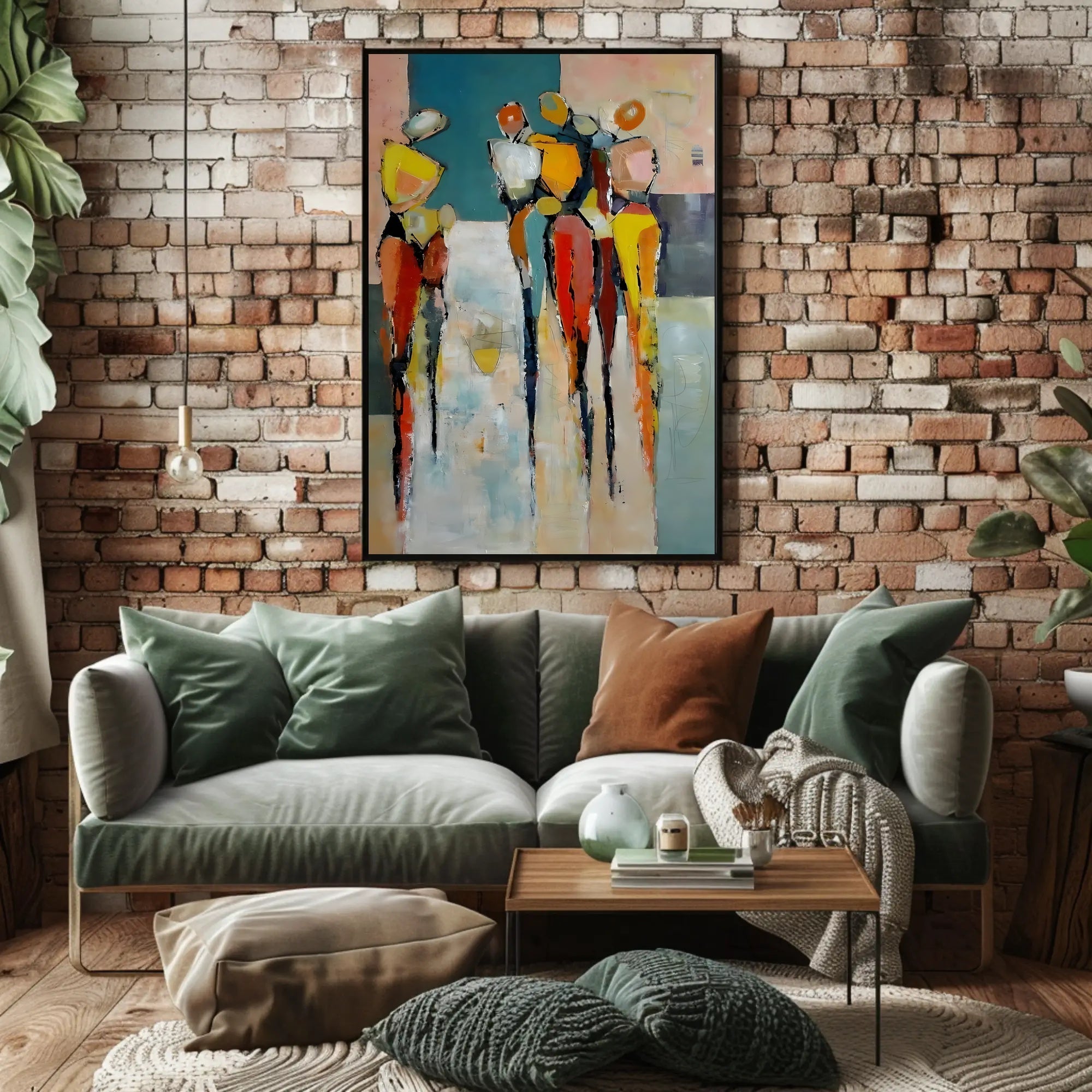 Elongated Humanoid Figures Abstract or Artistic Poster PosterGoat
