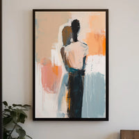 Embracing Figures in Fluid Motion Abstract or Artistic Poster PosterGoat