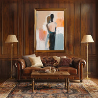 Embracing Figures in Fluid Motion Abstract or Artistic Poster PosterGoat