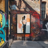 Embracing Figures in Fluid Motion Abstract or Artistic Poster PosterGoat