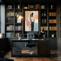 Embracing Figures in Fluid Motion Abstract or Artistic Poster PosterGoat