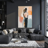 Embracing Figures in Fluid Motion Abstract or Artistic Poster PosterGoat