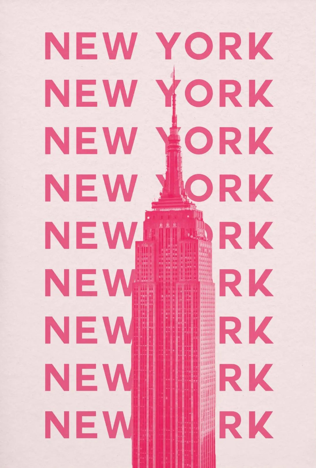 Empire State Building Modern Minimalist Travel Poster PosterGoat