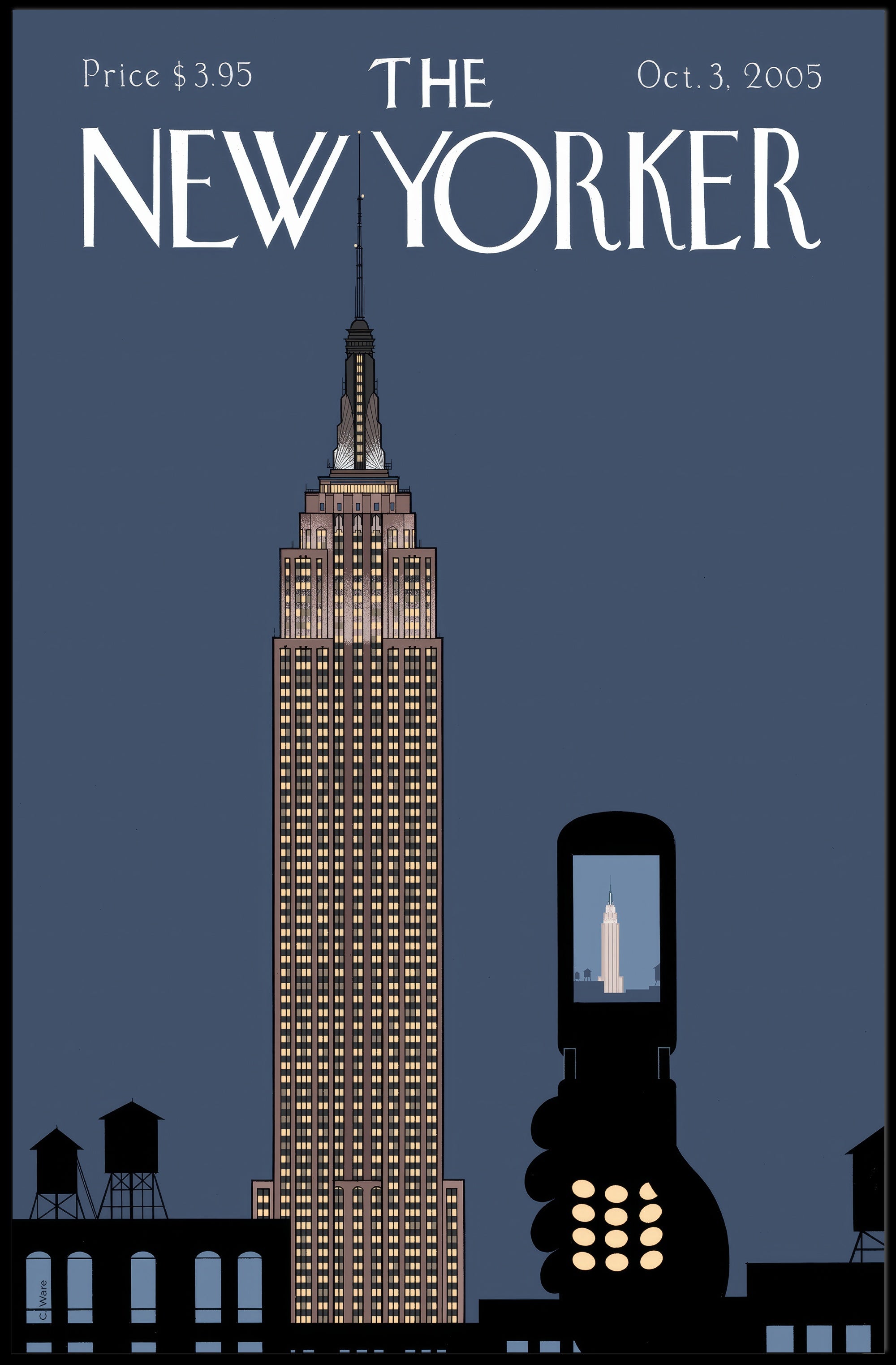 Empire State Minimalistic Design New York Travel Poster PosterGoat