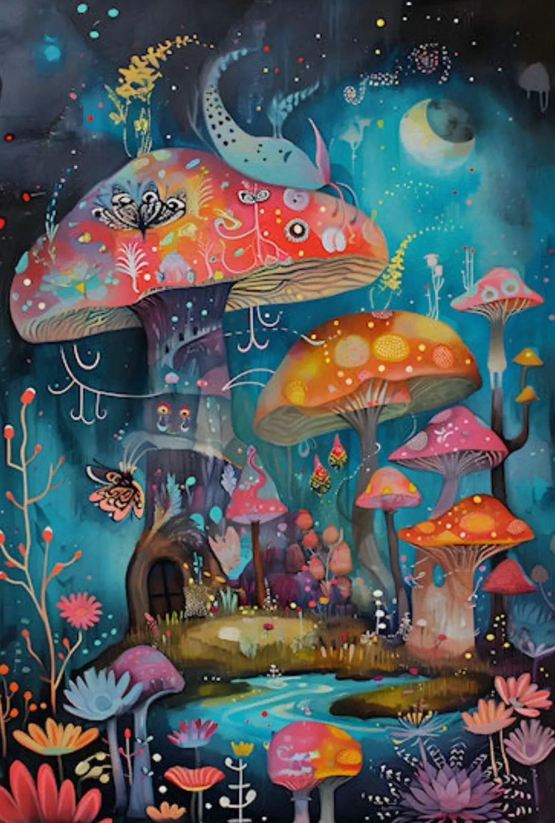 Enchanted Fairyland Fantasy Scene Artistic Pop Culture Poster PosterGoat