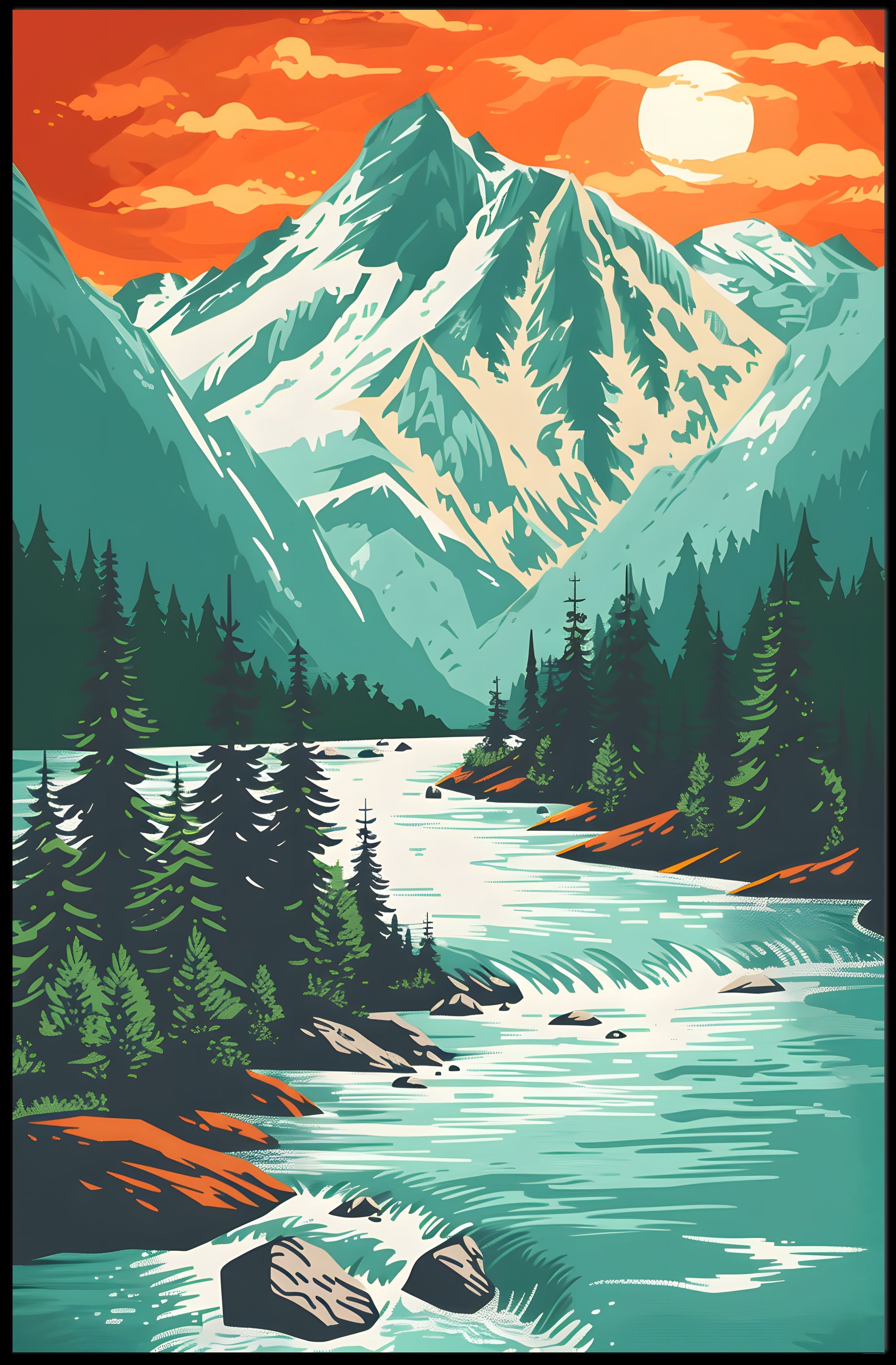 Enchanted Forest Fantasy Artwork, Perfect Pop Culture Poster PosterGoat