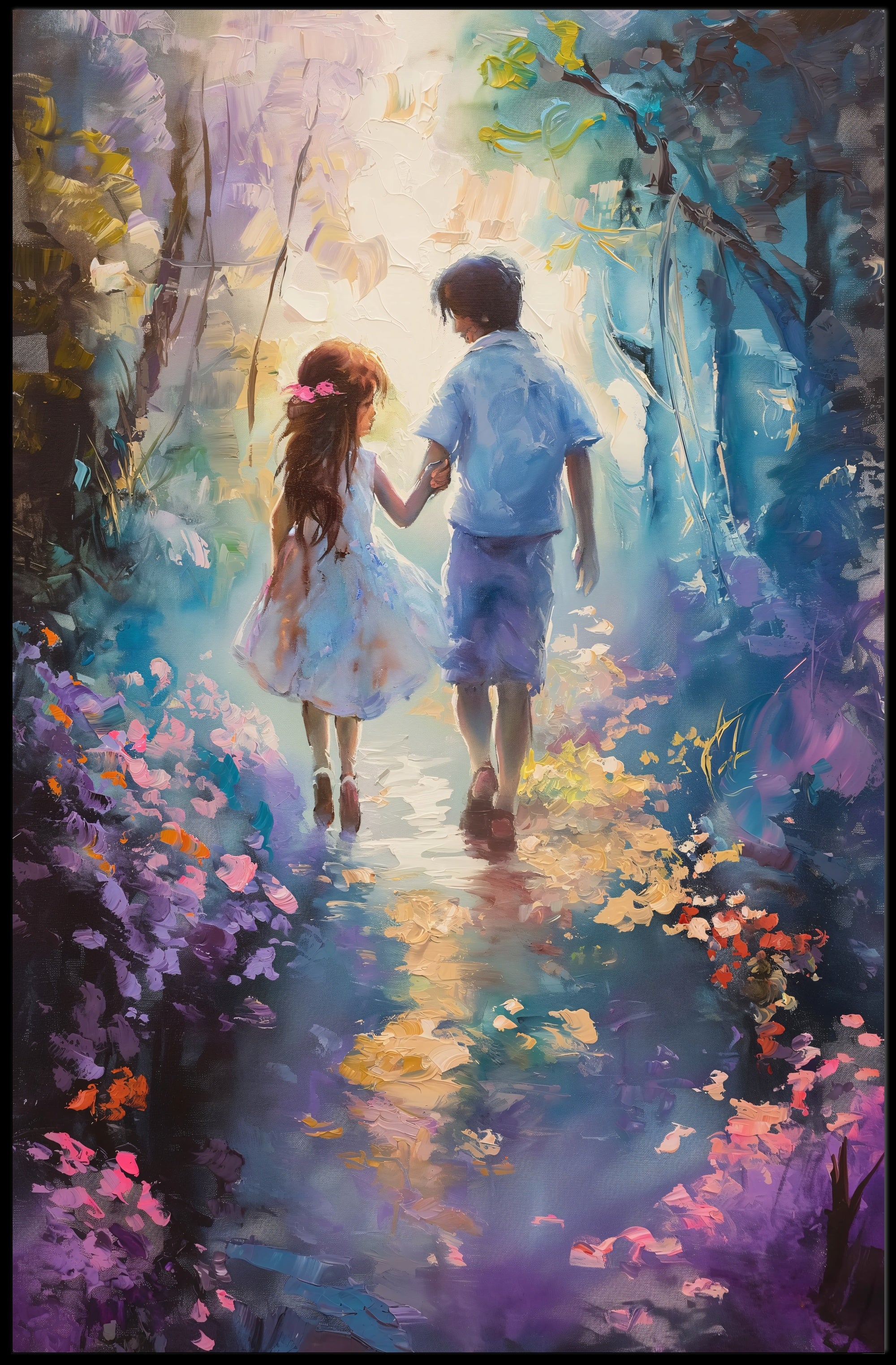 Enchanted Forest Path Whimsical Fantasy or Mythology Poster PosterGoat