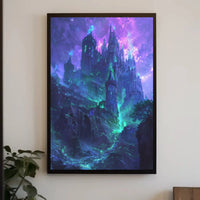 Enchanted Gothic Castle Fantasy Art Print - Abstract Poster PosterGoat