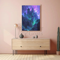 Enchanted Gothic Castle Fantasy Art Print - Abstract Poster PosterGoat