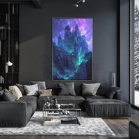 Enchanted Gothic Castle Fantasy Art Print - Abstract Poster PosterGoat