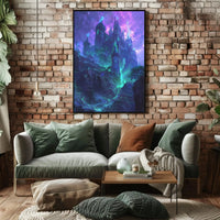 Enchanted Gothic Castle Fantasy Art Print - Abstract Poster PosterGoat