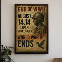 End of WWII August 14, 1945 Poster PosterGoat