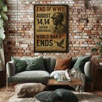 End of WWII August 14, 1945 Poster PosterGoat