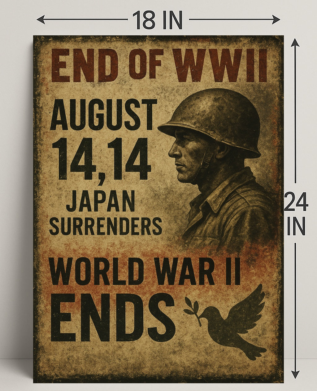 End of WWII August 14, 1945 Poster PosterGoat
