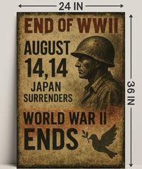 End of WWII August 14, 1945 Poster PosterGoat