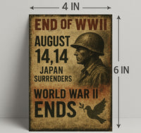 End of WWII August 14, 1945 Poster PosterGoat