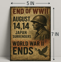End of WWII August 14, 1945 Poster PosterGoat