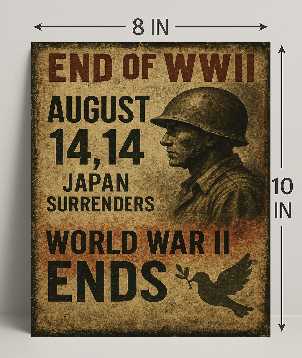 End of WWII August 14, 1945 Poster PosterGoat