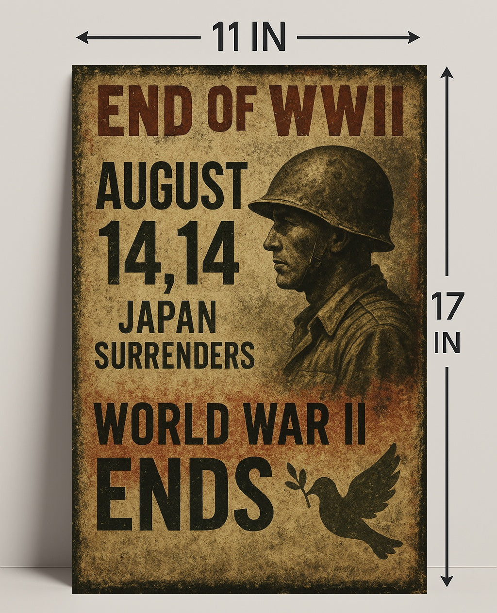 End of WWII August 14, 1945 Poster PosterGoat